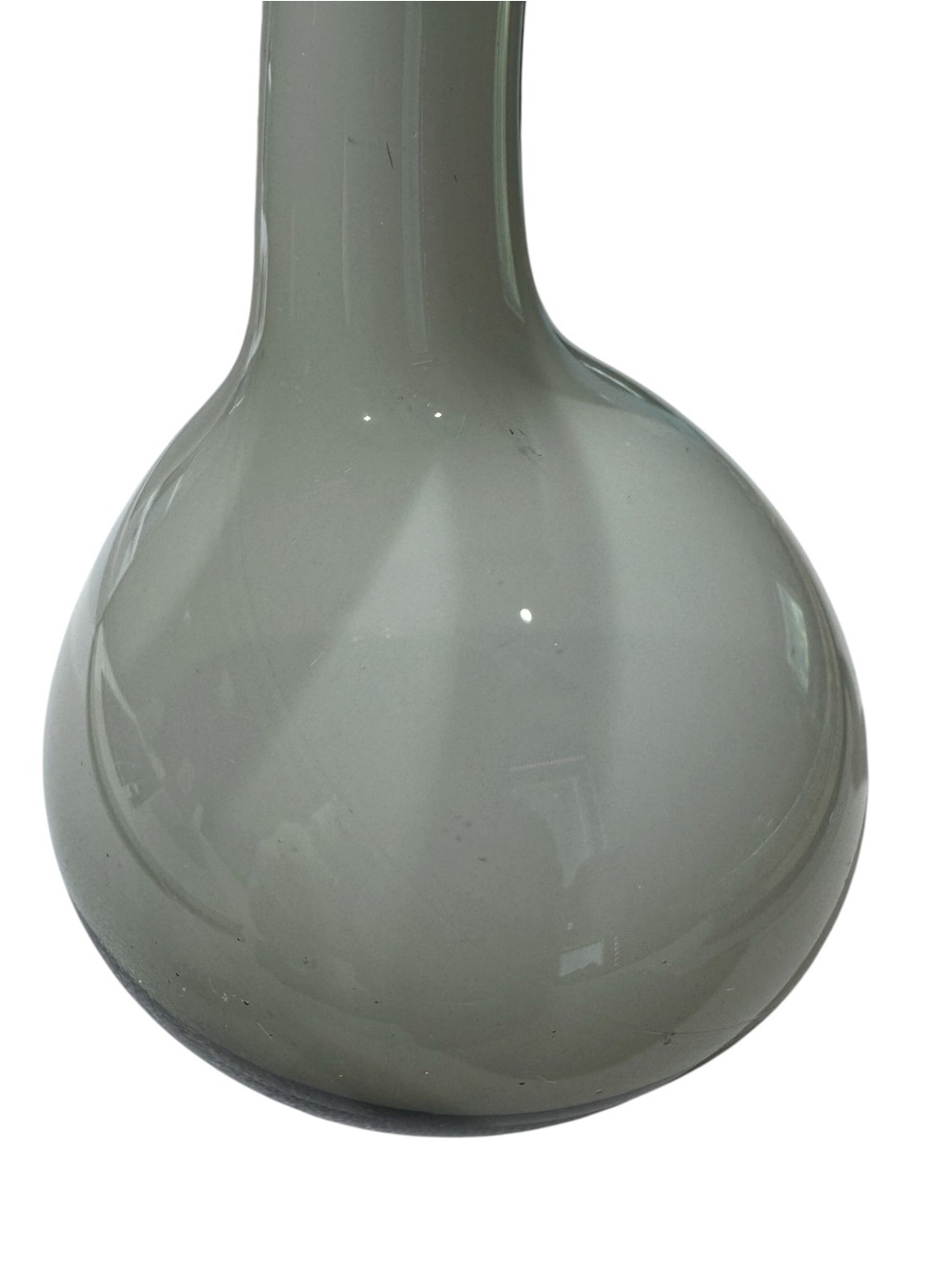 Normann Copenhagen Grey Twisted Glass Swing Spiral Large Vase - 19.75" Tall - Picture 8 of 8